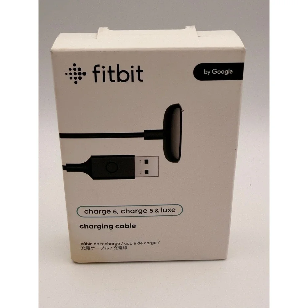 NIB Fitbit Charging Cable for Charge 5 Charge6 & Luxe Black USB Magnetic GA04944